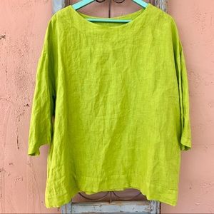 bryn Walker Oversized Linen Resort Shirt M